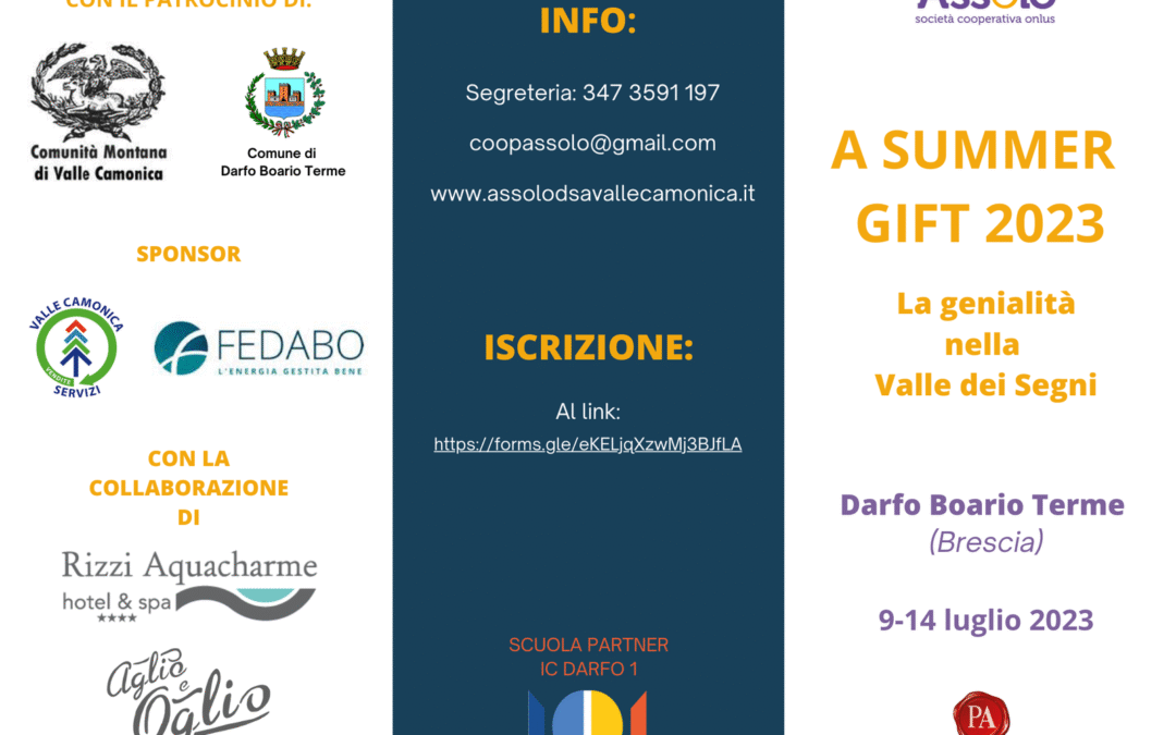 A SUMMER GIFT – la genialità nella Valle dei Segni