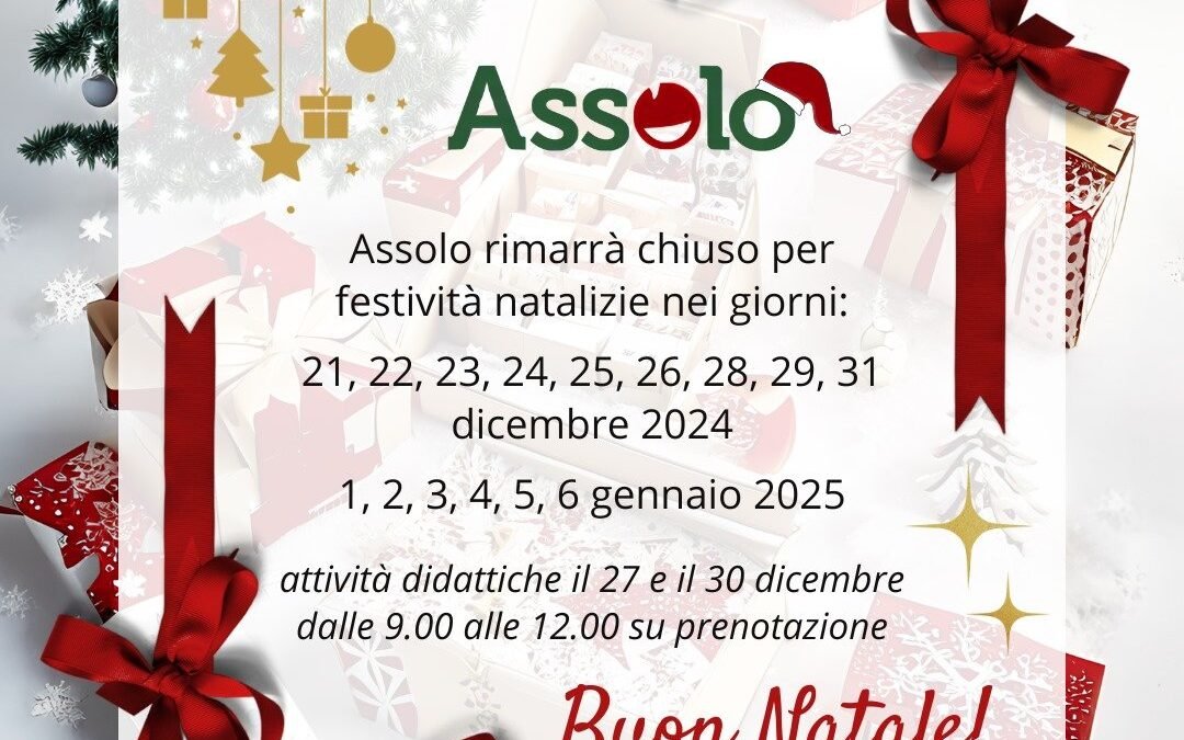 CHIUSURA PERIODO NATALIZIO